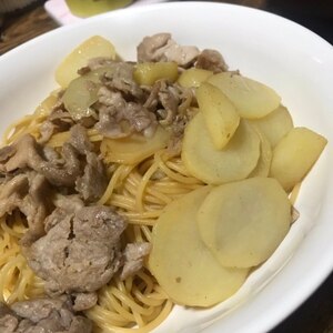 豚バラとじゃがいものパスタ^_^